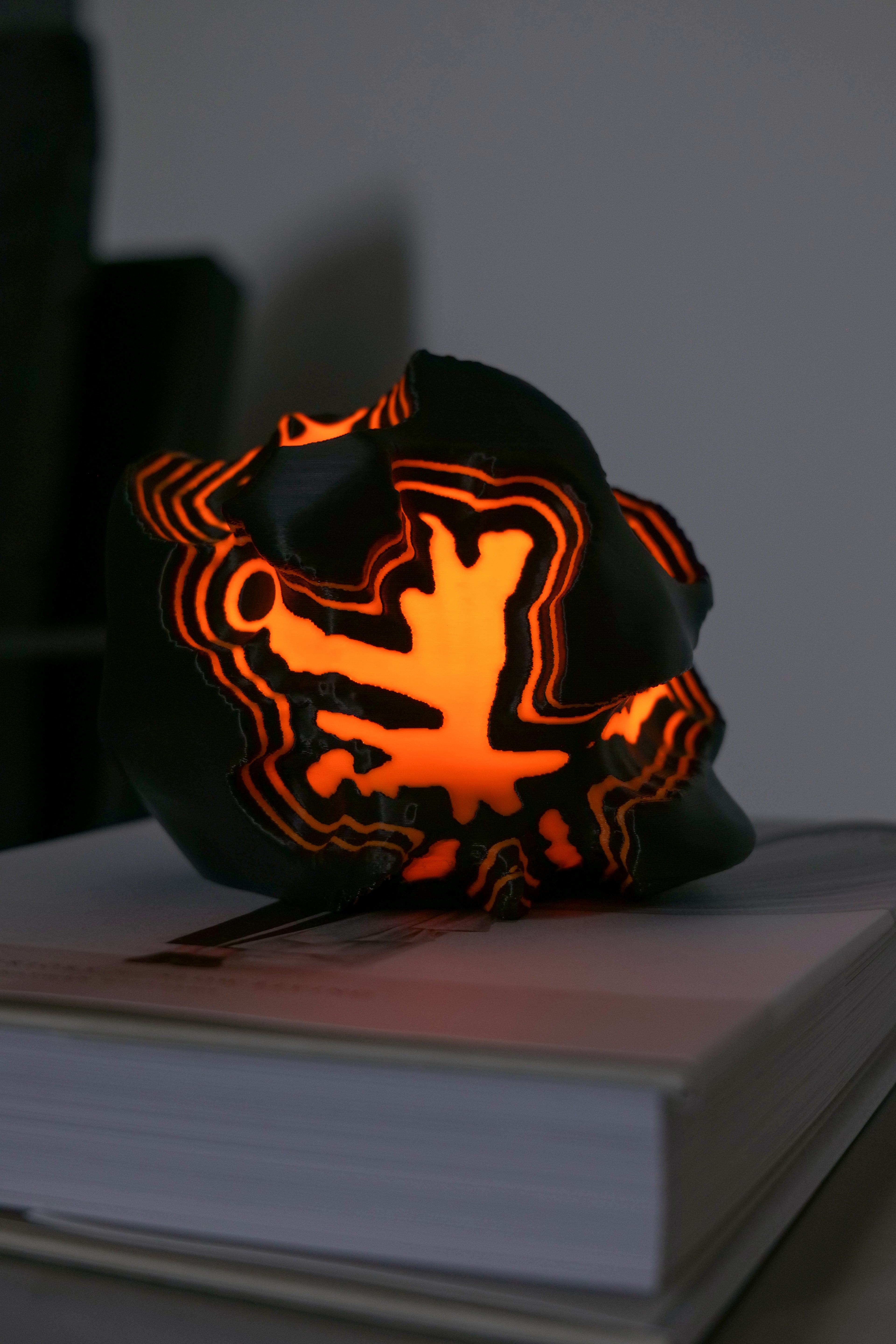 Fire Sculpted Mini Lamp