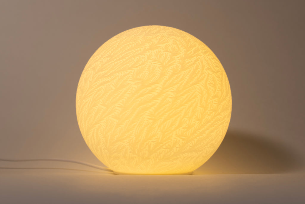 Frost Sculpted Mini Lamp