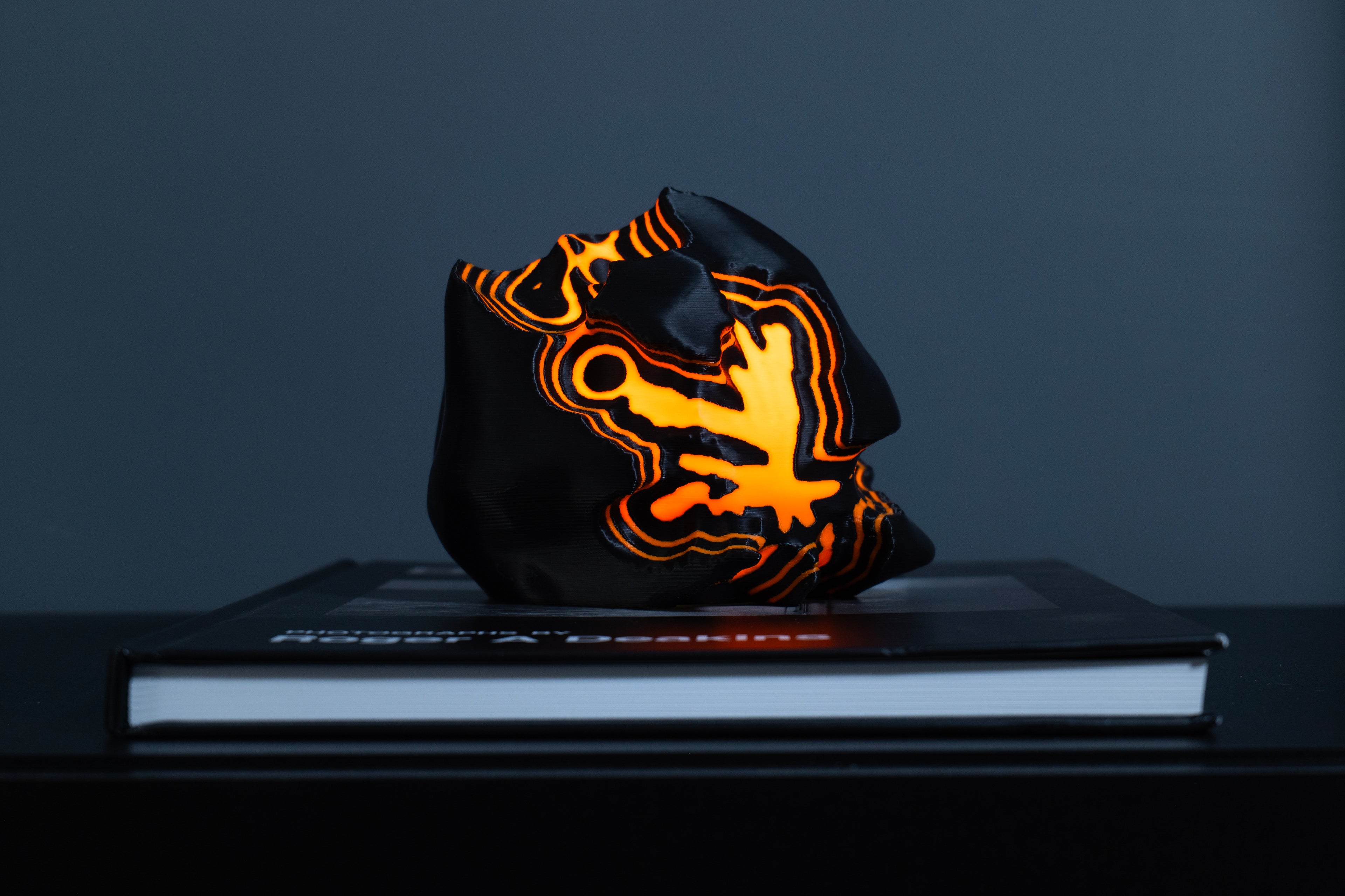 Fire Sculpted Mini Lamp