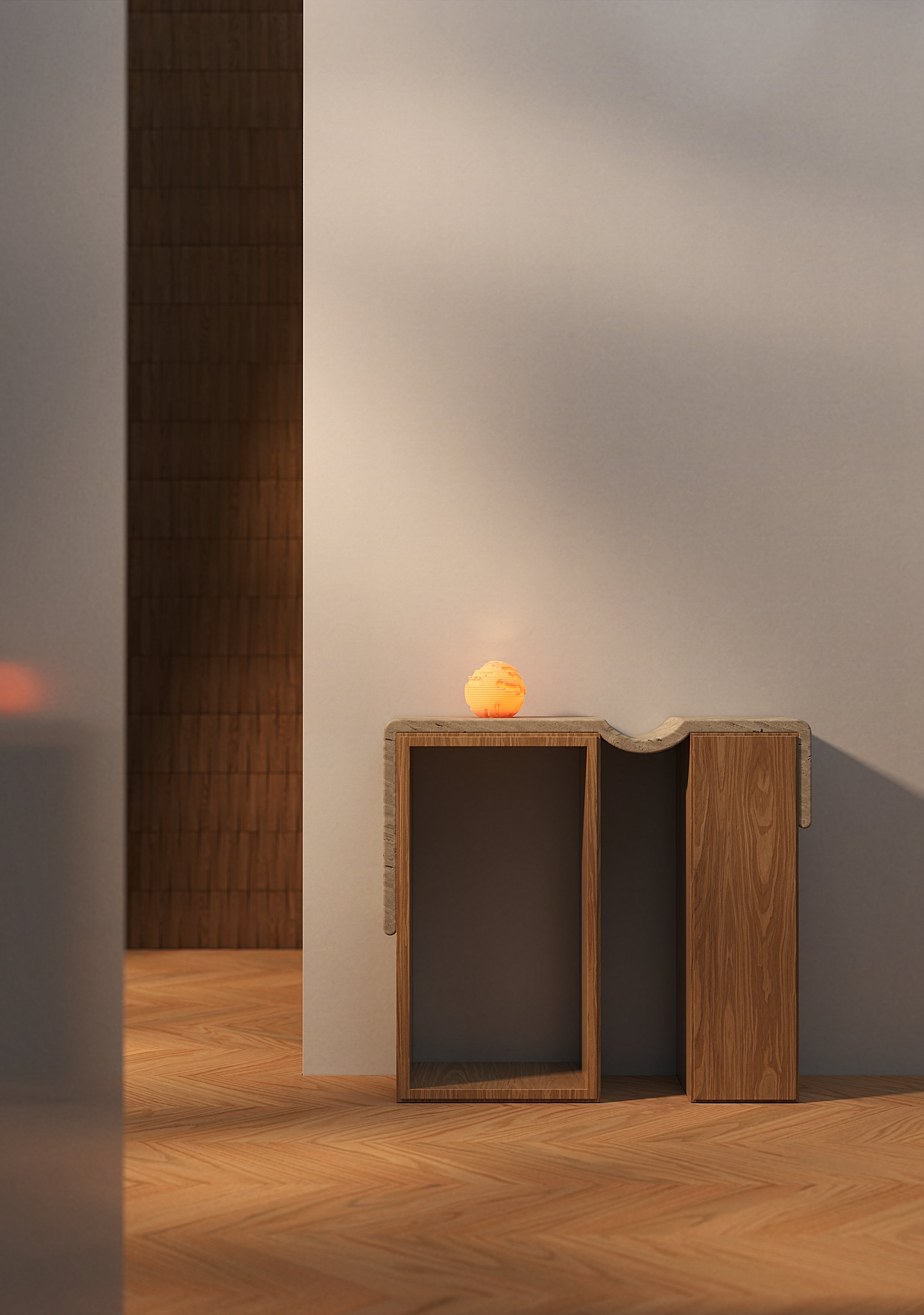 Erosion Sculpted Mini Lamp