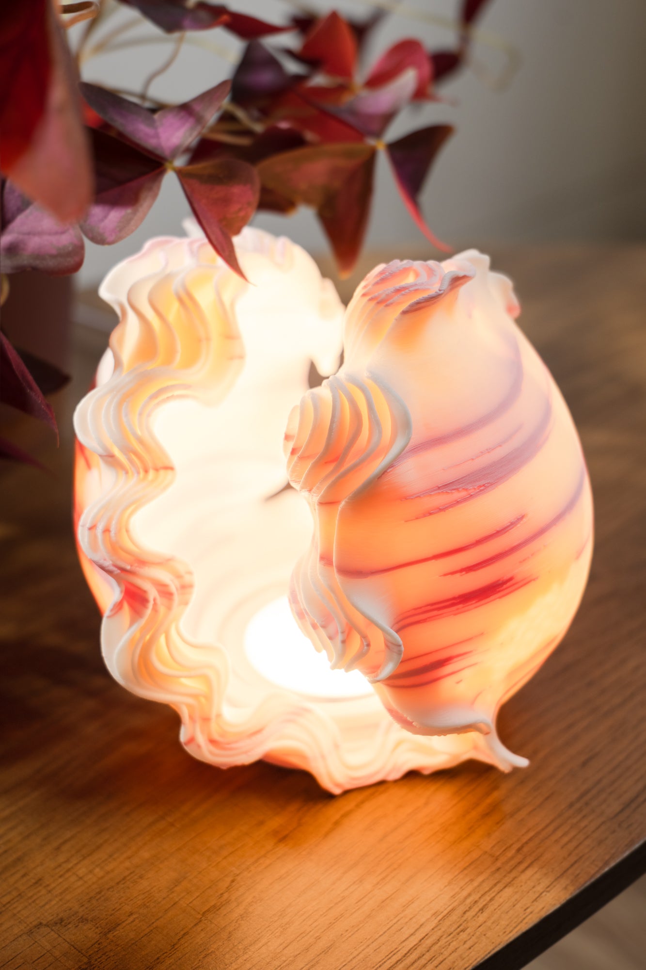 Ocean Petals Sculpted Mini Lamp