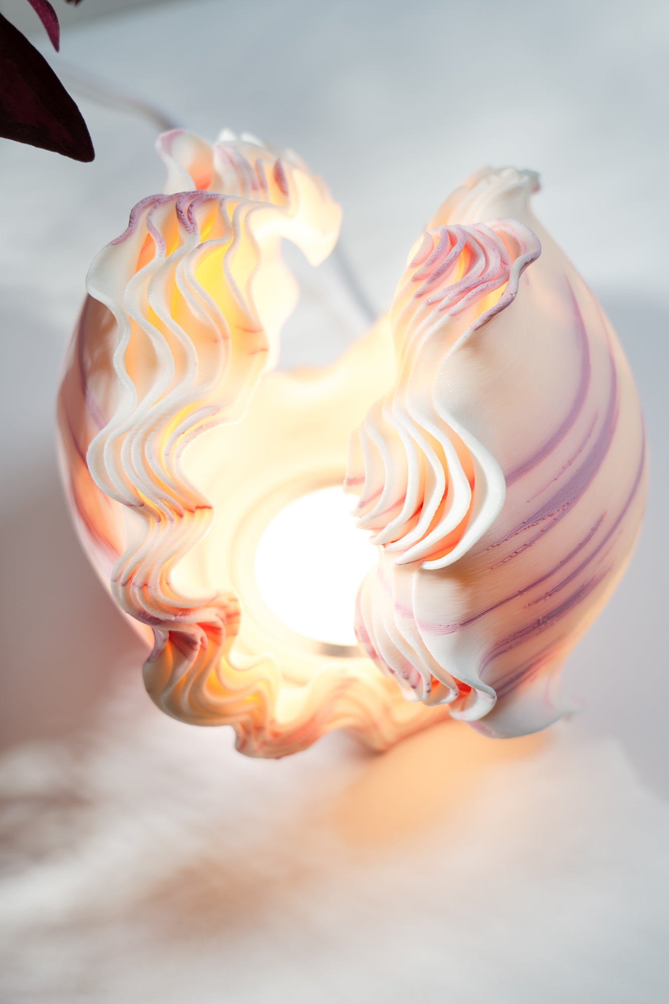 Ocean Petals Sculpted Mini Lamp