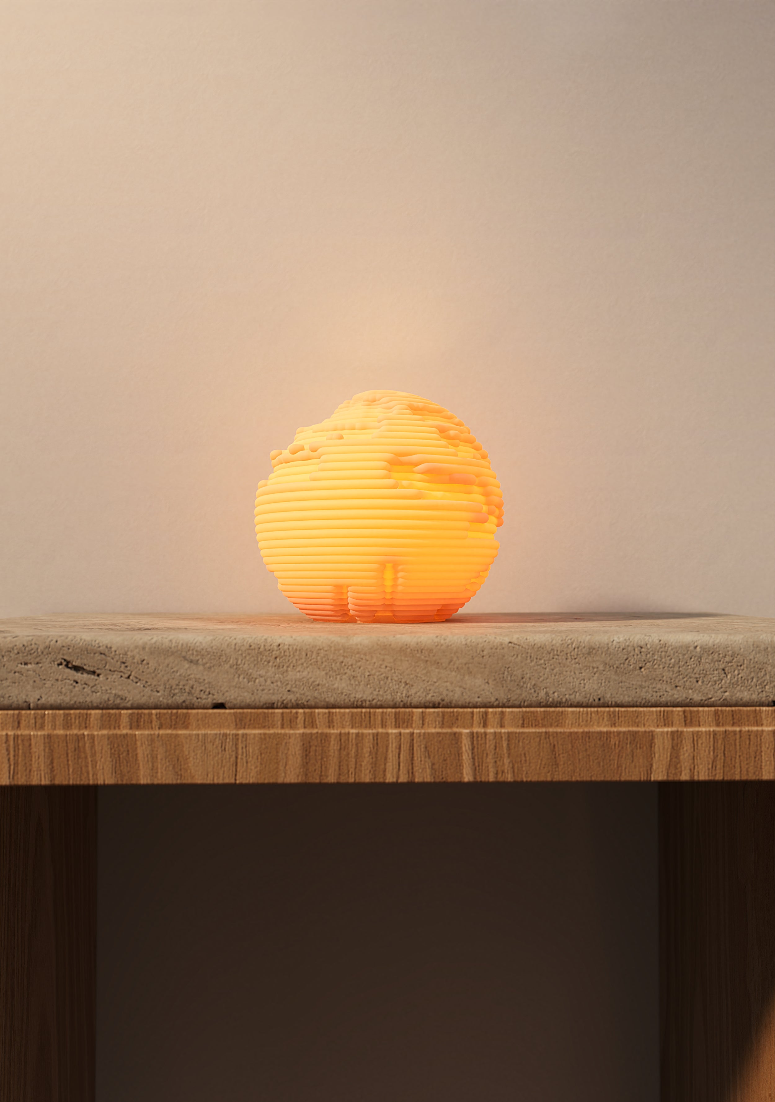 Erosion Sculpted Mini Lamp